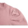 imageBatermoon Girls Puff Short Sleeve Sweaters Crewneck Hollow Out Knit Pullover TopsZpink