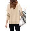 imageBatermoon Girls Pullover Sweaters Long Sleeve Drop Shoulder Side Split Knit Tunic Tops 714 YearsApricot