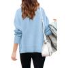 imageBatermoon Girls Pullover Sweaters Long Sleeve Drop Shoulder Side Split Knit Tunic Tops 714 YearsBlue