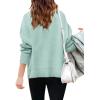 imageBatermoon Girls Pullover Sweaters Long Sleeve Drop Shoulder Side Split Knit Tunic Tops 714 YearsMint Green