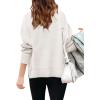 imageBatermoon Girls Pullover Sweaters Long Sleeve Drop Shoulder Side Split Knit Tunic Tops 714 YearsWhite