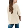 imageGirls Long Sleeve Sweater Mock Neck Fall Soft Knit Pullover Jumper TopsApricot