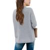 imageGirls Long Sleeve Sweater Mock Neck Fall Soft Knit Pullover Jumper TopsGrey