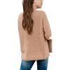 imageGirls Long Sleeve Sweater Mock Neck Fall Soft Knit Pullover Jumper TopsKhaki