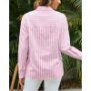 imageWomens Blouses Striped Long Sleeve Shirts Button Down Loose Fit Casual Tops01lilac