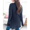 imageGoranbon Womens Cable Knit Cardigan Long Sleeve Open Front Button Down Knitwear Sweater CoatA01navy Blue