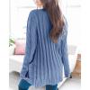 imageGoranbon Womens Cable Knit Cardigan Long Sleeve Open Front Button Down Knitwear Sweater CoatA03blue