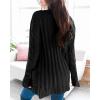 imageGoranbon Womens Cable Knit Cardigan Long Sleeve Open Front Button Down Knitwear Sweater CoatA04black