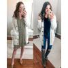 imageGoranbon Womens Cable Knit Cardigan Long Sleeve Open Front Button Down Knitwear Sweater CoatA05ivory