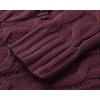 imageGoranbon Womens Cable Knit Cardigan Long Sleeve Open Front Button Down Knitwear Sweater CoatA10maroon