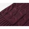 imageGoranbon Womens Cable Knit Cardigan Long Sleeve Open Front Button Down Knitwear Sweater CoatA10maroon