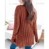 imageGoranbon Womens Cable Knit Cardigan Long Sleeve Open Front Button Down Knitwear Sweater CoatA12orange