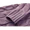 imageGoranbon Womens Cable Knit Cardigan Long Sleeve Open Front Button Down Knitwear Sweater CoatA13light Purple