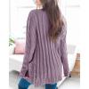 imageGoranbon Womens Cable Knit Cardigan Long Sleeve Open Front Button Down Knitwear Sweater CoatA13light Purple