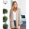 imageGoranbon Womens Cardigan Sweaters Open Front Long Sweater Knitted Coat with PocketsAbeige