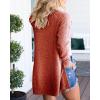 imageGoranbon Womens Cardigan Sweaters Open Front Long Sweater Knitted Coat with PocketsOrange
