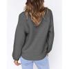 imageCoololi Womens Puff Sleeve Knit Pullover Ribbed Sweaters Crewneck Oversized Loose Casual Cozy Soft Slouchy Sweater TopsGray