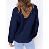 imageCoololi Womens Puff Sleeve Knit Pullover Ribbed Sweaters Crewneck Oversized Loose Casual Cozy Soft Slouchy Sweater TopsNavy